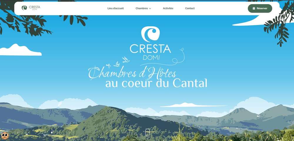 Capture du site CRESTA DOMI
