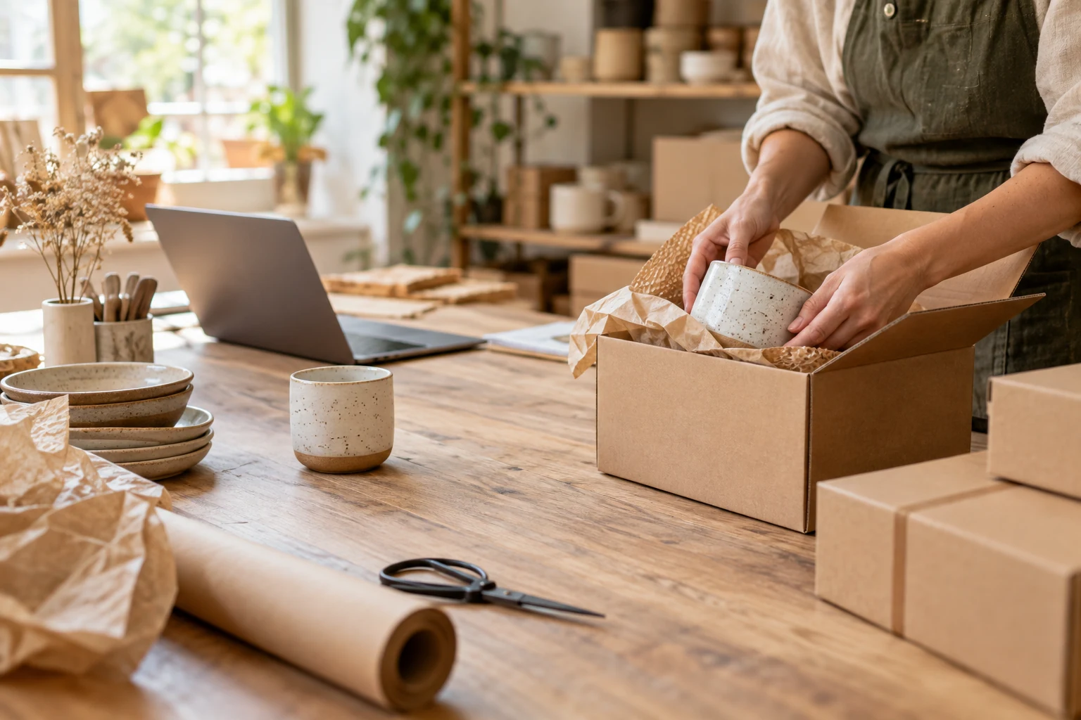 La préparation de produits pour une activité de vente en ligne